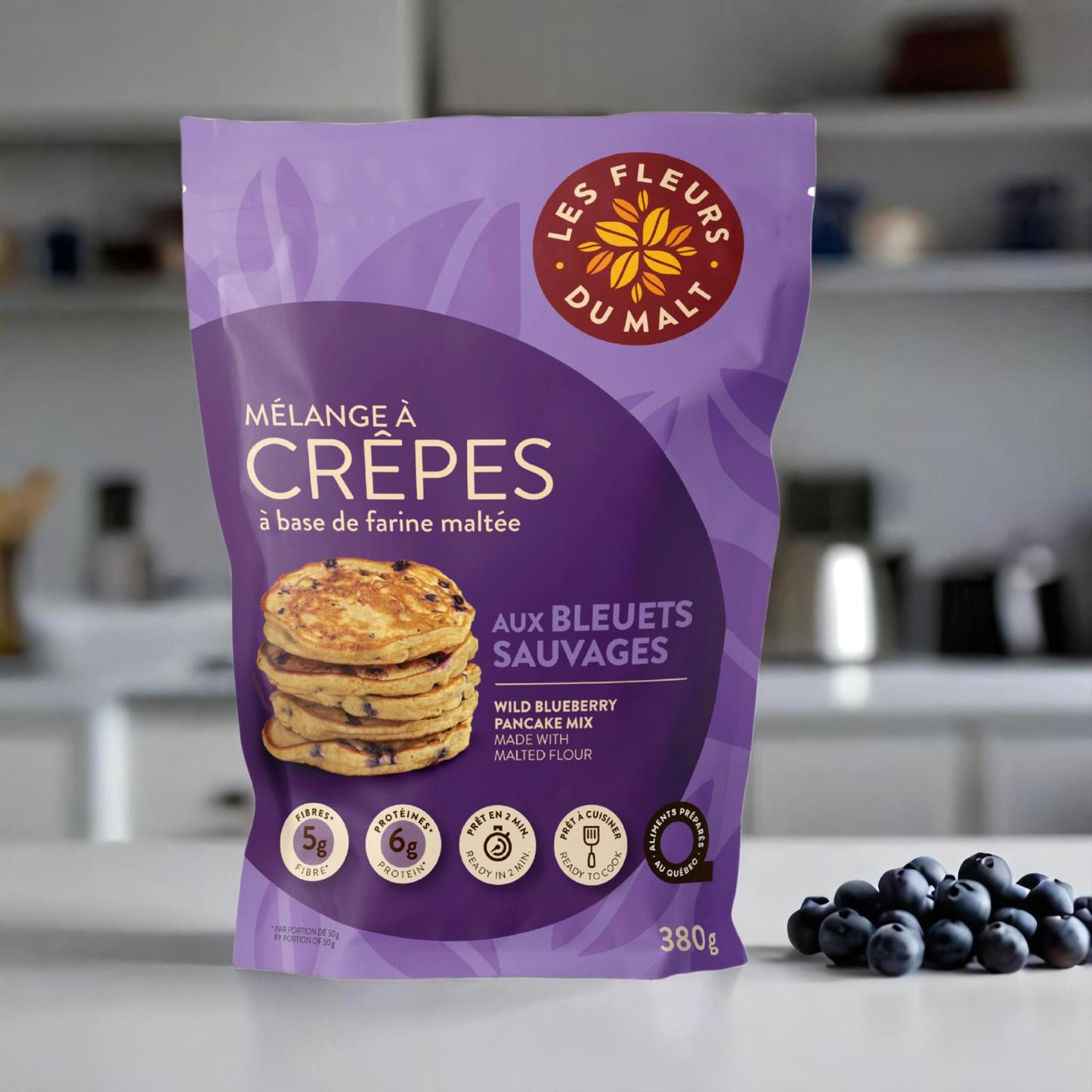 crêpes aux bleuets